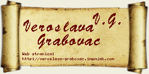 Veroslava Grabovac vizit kartica